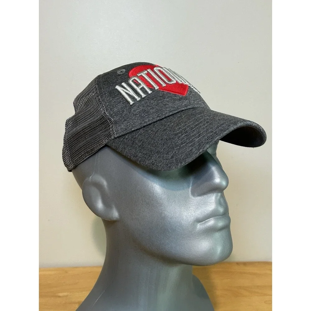 Women's Washington‎ Nationals New Era Graphite Snapped Love 9TWENTY Adjustable